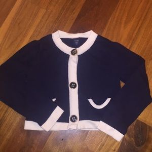 Navy nautical cardigan